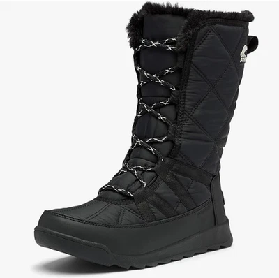 SOREL Whitney II Plus Tall WP Lace Boot Women's Size US 10 Black - Image 1 of 4