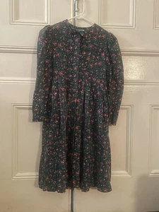 Vintage Laura Ashley Green Floral Dress - Picture 1 of 6