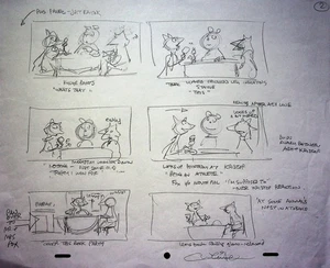 Fantastic Mr. Fox 2009 Production Hand-Drawn Early Concept Storyboard Art #WC - Picture 1 of 2