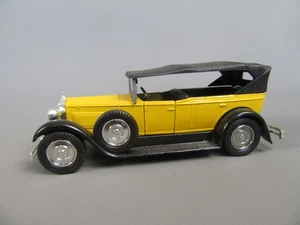 C826 Vintage 1990 Solido 4154 France Fiat 525 N 1929 Jaune Capote Fermé 1:43 - Picture 1 of 8