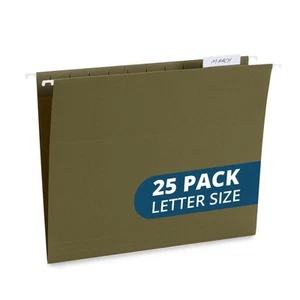 Blue Summit Supplies 25 Hanging File Folders, Reinforced Hanging Folders, Sta... - Picture 1 of 6