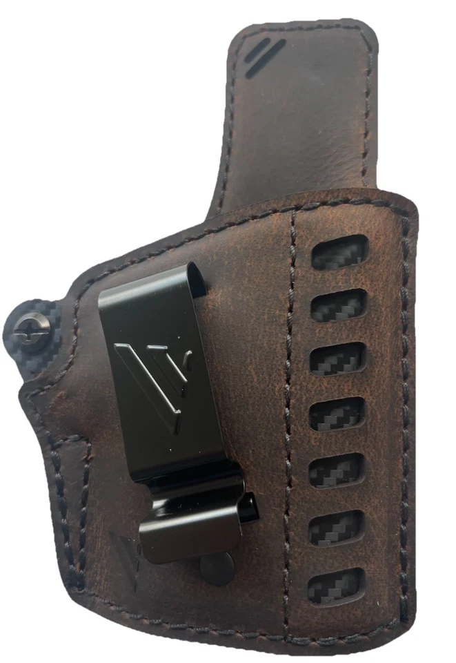 Versacarry VC COMPOUND GEN II HOLSTER IWB KYDEX/LEATHER RH SUB COMP SZ 3 BRN NEW - Image 1 of 4