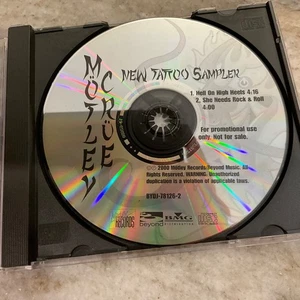 MOTLEY CRUE - NEW TATTOO CD  SAMPLER - 2 SONG PROMO 2000 Mötley Records - Picture 1 of 2