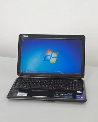 Asus K50IJ 15.6" T4400 Dual Core 2GB 250GB Windows 7 Estetica Perfetta Batteria - Immagine 1 di 4