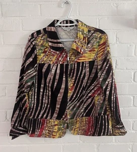 Draper's & Damon's Women's Zip-Up Jacket multicolored size medium - Picture 1 of 14