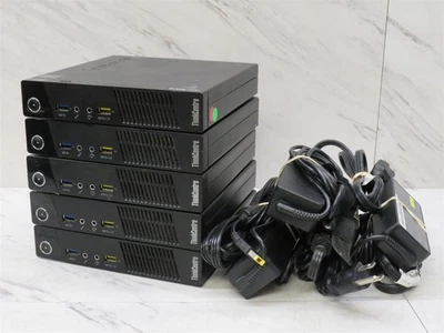 5x Lenovo ThinkCentre M93p Tiny PC Intel Core i5-4570T @2.90GHz 8GB RAM w/ AC - Image 1 of 4