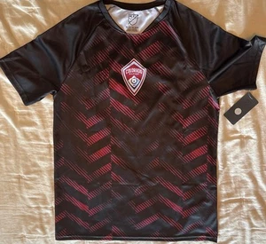 NWT Official MLS Colorado Rapids Shirt Kids Youth XL 18/20 Soccer Jersey Black - Picture 1 of 6