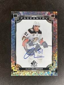 2024-25 UD SP Authentic Olen Zellweger Pagentry Auto Rookie - Imagen 1 de 2