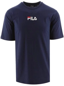 FILA Mens Navy Tommo Graphic T-Shirt - Picture 1 of 2