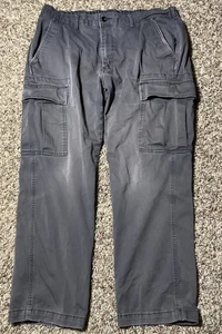 Pantalone cargo vintage Levi Strauss grigio uomo taglia 38x30 marca due cavalli elasticizzato - Foto 1 di 11