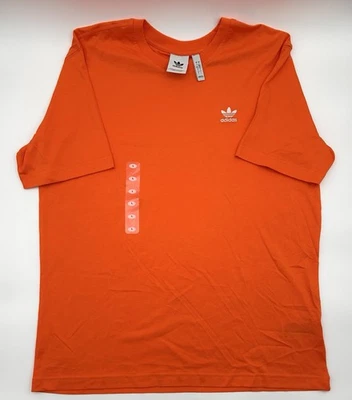 Adidas Men's Trefoil Essentials Short Sleeve T-Shirt Orange |IY5367| - Image 1 of 2
