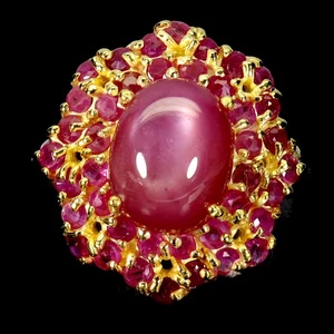 925 Sterling Silver Ring Oval Ruby 11x9mm Natural Gemstone Jewelry Size 8 - Picture 1 of 14