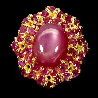 925 Sterling Silver Ring Oval Ruby 11x9mm Natural Gemstone Jewelry Size 8 - Image 1 of 4