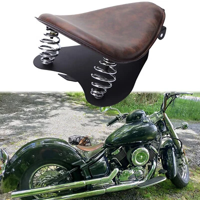 For Yamaha V Star 1300 1100 950 650 250 Motorcycle Bobber Solo Seat Spring Brown - Image 1 of 4