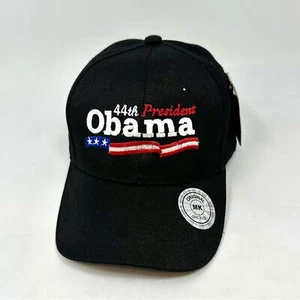 Obama Presidential Baseball Hat One Size Adult Black White Red Adjustable - Picture 1 of 11