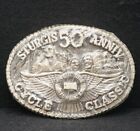 WC05116 *NOS* VINTAGE 1988 *STURGIS 50th ANNIVERSARY CYCLE CLASSIC* BELT BUCKLE