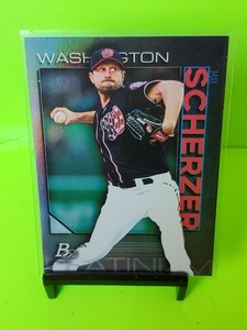 Max Scherzer 2020 Bowman Platinum Card #2 Washington Nationals