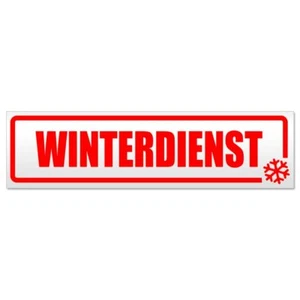 Winterdienst Schneeflocke Magnetschild Schild magnetisch - Picture 1 of 25
