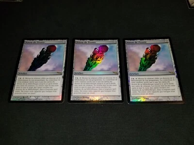 MTG 1x Mirrodin rare artifact LP French FOIL Proteus Staff - ships w/ tracking - Image 1 of 2