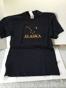 Alaska State Flag Damen T-Shirt Gr. M dunkelblau Polaris Big Dipper NEU - Bild 1 von 5