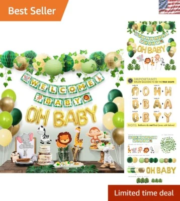 Sweet Baby Co. Safari Party Decorations - Balloons, Banner, & Centerpieces - Image 1 of 4