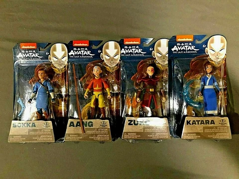(4) New Sealed Boxes- Avatar The Last Airbender -(Aang) -(Zuko)-(Sokka)&(Katara) Cover