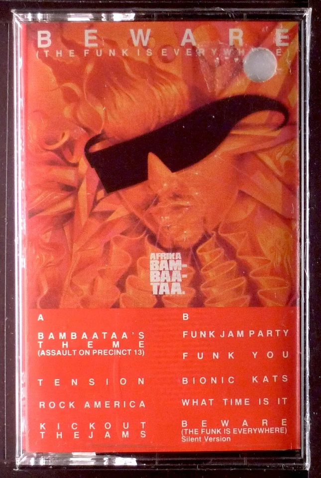 Afrika Bambaataa And Family ‎– Beware CASSETTE RAP ELECTRO HIP HOP SEALED OOP  - Image 1 of 1