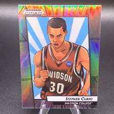2023 Panini Prizm Draft Picks Steph Curry Stephen Manga SSP Silver Holo Warriors