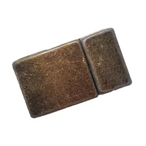 Antique Brass Magnetic Clasp For 10x3mm Flat Leather 5ct - Picture 1 of 4