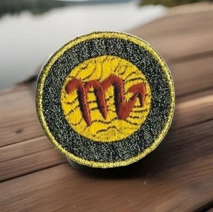 Scorpio Zodiac Sign Patch Embroidered Gold Black Circle Astrology Horoscope - Picture 1 of 4