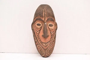 Vintage Papua-Neuguinea handgeschnitzte Ahnenmaske Sepik Maske antik 12 Zoll - Bild 1 von 9