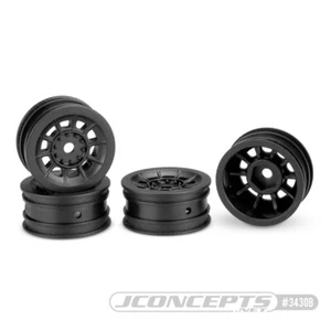 NEW JConcepts 3431B Glide 5 – Axial SCX24 / 1inch Wheel Black (4Pcs) - Picture 1 of 1