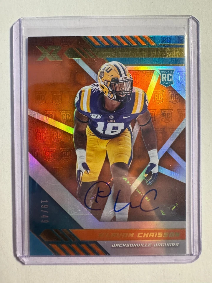 K296,700 - 2020 Panini XR Rookies Auto Orange #150 K'Lavon Chaisson #/49 - Image 1 of 1