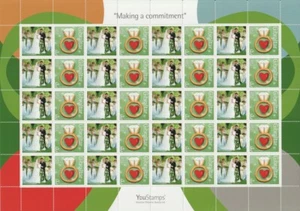 Gibraltar 2007 - YouStamps© hoja de etiquetas genéricas "Haciendo un compromiso": 20 x E - Imagen 1 de 1