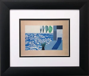 David Hockney "Bild eines Hollywood Swimming Pools" Pop Art Buch Folio - Bild 1 von 3
