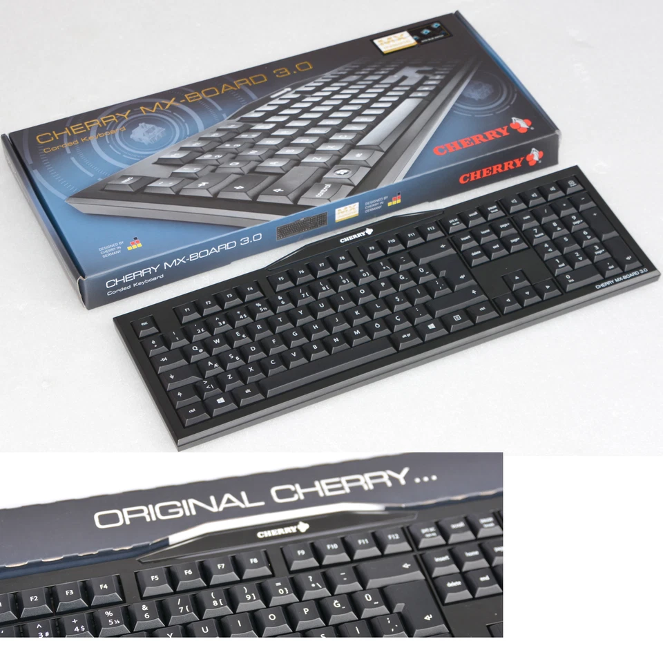 SCHÖNE SCHWARZE CHERRY TASTATUR G80 MX-BOARD 3.0 MX 3850 USB TÜRKISCH MECHANISCH - Bild 1 von 1