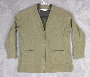 Isaac Mizrahi Live Cardigan Sweater Women's XL Bridge Hampton Long Sleeve Green - Picture 1 of 13