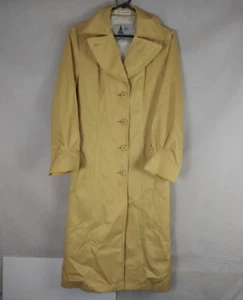 Vintage Misty Harbor The Paris Women's Yellow Trench Coat Size 10 - Picture 1 of 15
