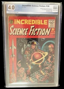 Incredible Science Fiction #30 PGX 4.0 1955 CRM/OFWHT Pages Jack Davis Cover - Picture 1 of 4