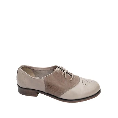 Zapatos de vestir informales con cordones Oxford para mujer Wolverine 1883 beige marrón talla 7 ($) Foto 1 de 4