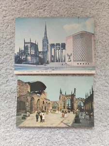 Coventry Cathedral Vintage Postcards - Picture 1 of 2