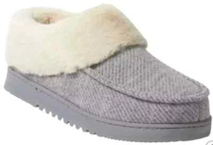 Dearfoams “Total Comfort” Women’s Memory Foam Clog Slipper Light Grey SZ 9-10 - Picture 1 of 8
