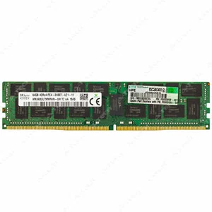 HP 64GB DDR4 2400 PC4-19200 4Rx4 ECC LRDIMM Server HPE Memory RAM P0003609-001 - Picture 1 of 2