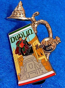 DUBLIN IRELAND IRISH BEER STEIN TANKARD SERIES OPENING LID Hard Rock Cafe PIN LE - Picture 1 of 1