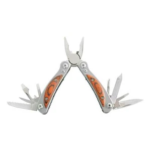 Herbertz Mini-Tool Multitool mit Leder-Etui 8 Werkzeuge kompakt 7,1 cm geklappt - Bild 1 von 2