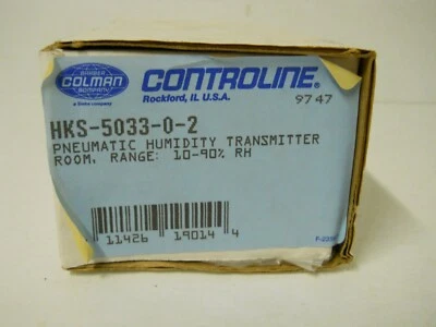Colman Controline HKS-5033-0-2 Pneumatic Humidity Room Transmitter 10-90% RH  - Image 1 of 4