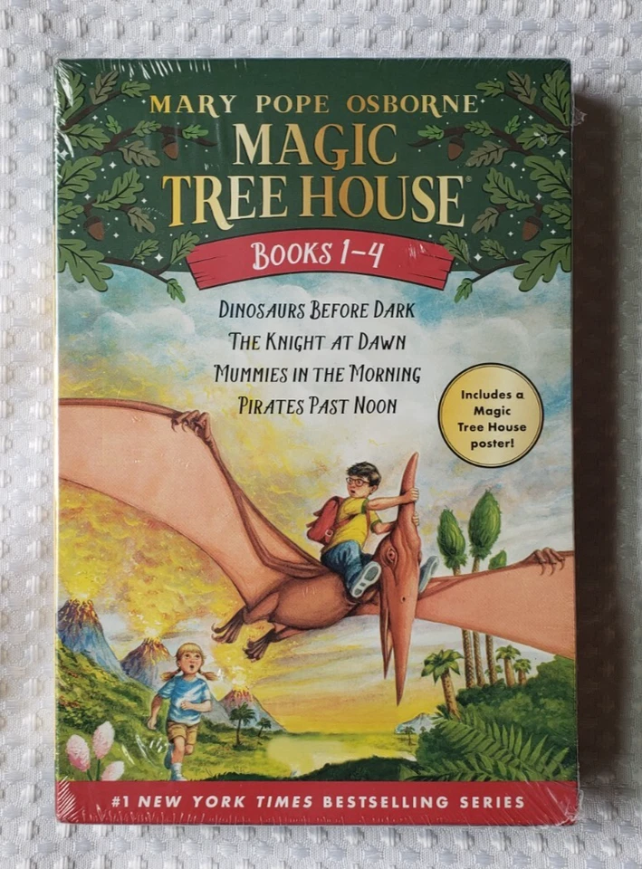 Magic Tree House: Magic Tree House Vols. 1-4, Set : Dinosaurs Before Dark - The Knight at Dawn - Mummies in the Morning - Pirates Past Noon Nos. 1-4 by Mary Pope Osborne (2001, Paperback / Paperback)