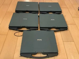 Lot of 5 Getac S410 6th Core i5 2.4Gh NO HDD 4GB Caddie Included Laptop Touch 4G - Picture 1 of 11