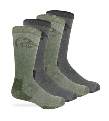 Ducks Unlimited Mens Utra-Dri Full Cushion Crew Boot Socks 4 Pair Pack - Image 1 of 4