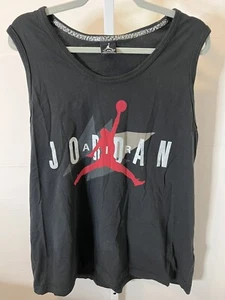 Jordan Boys Black Sleeveless Round Neck Logo Pullover Tank Top Size XXXL - Picture 1 of 5